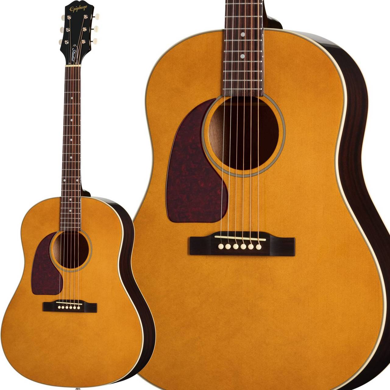 Epiphone J-45 Studio Left-Handed Natural エレアコ ピックアップ搭載