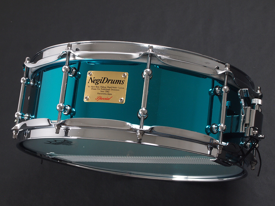 Negi Drums Blue on Steel Snare 14