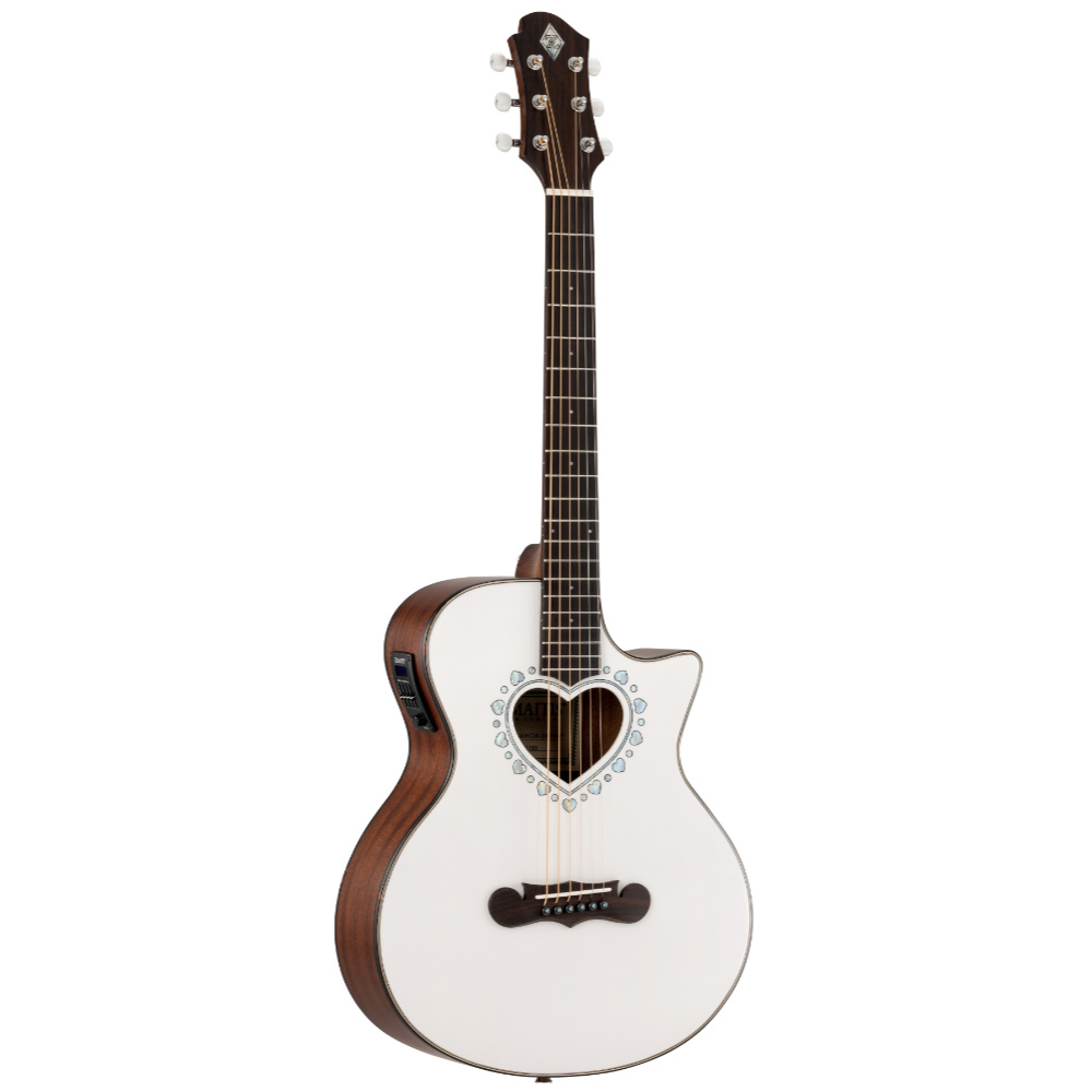 Zemaitis ゼマイティス CAM-90HCW GWH MP Gloss White Mather of Pearl