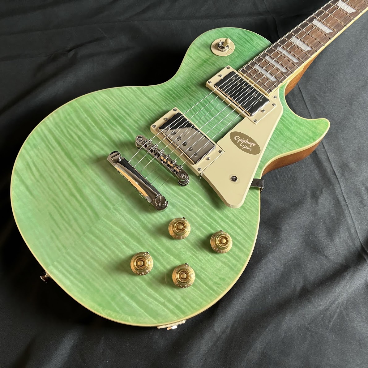 Epiphone Les Paul Standard Pro グリーン ケース付 Epiphone Les Paul Standard Plus-Top Pro Green Burst w