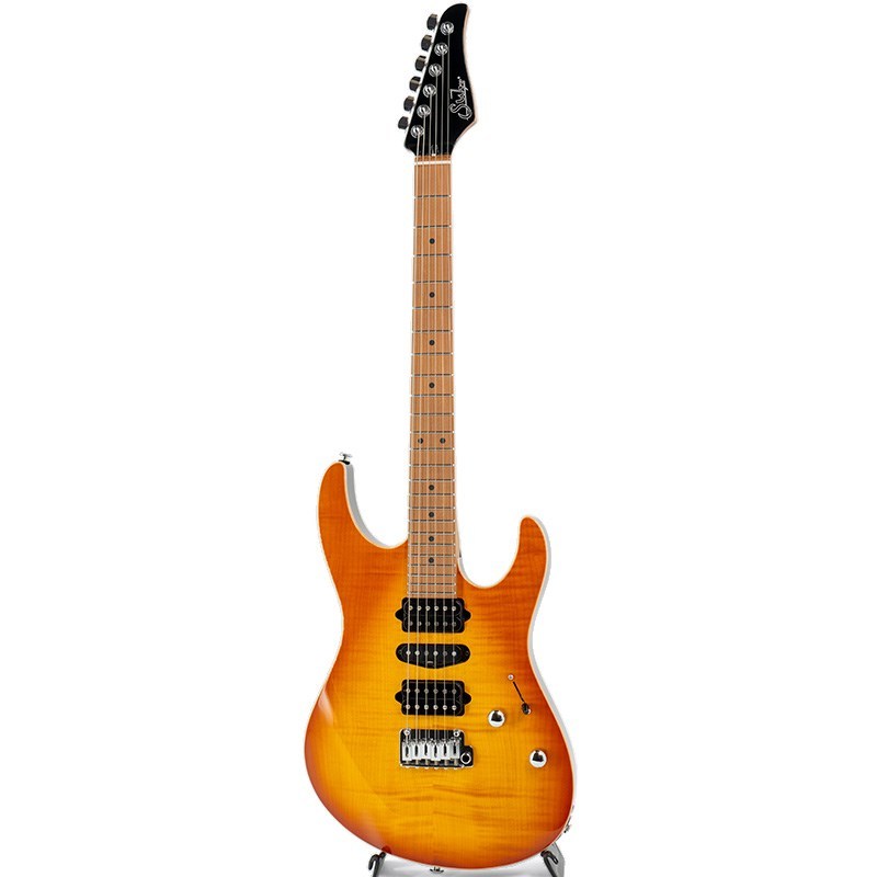Suhr Modern Plus Roasted Maple Fingerboard (Teadrop Trans Amber