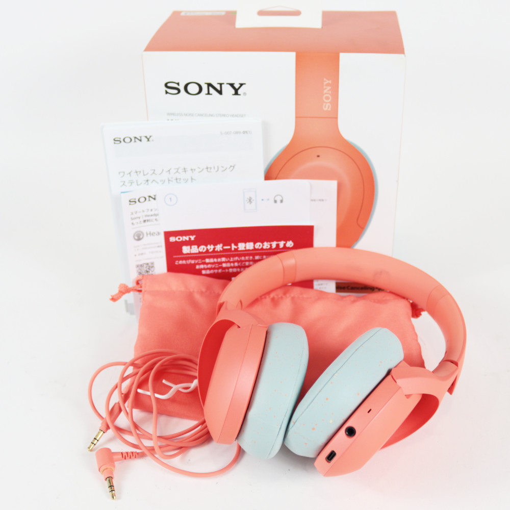 SONY 【中古】 ヘッドホン SONY WH-H910N DM オレンジ h.ear on 3 Bluetooth ノイズキャンセリング ソニー