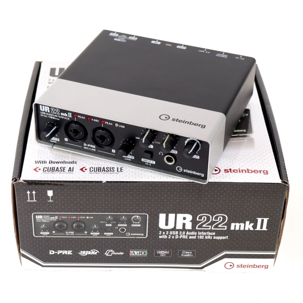 【中古】Steinberg UR22mkII オーディオインターフェース 中古品】Steinberg/USBオーディオインターフェイス/UR22MKII -DJ