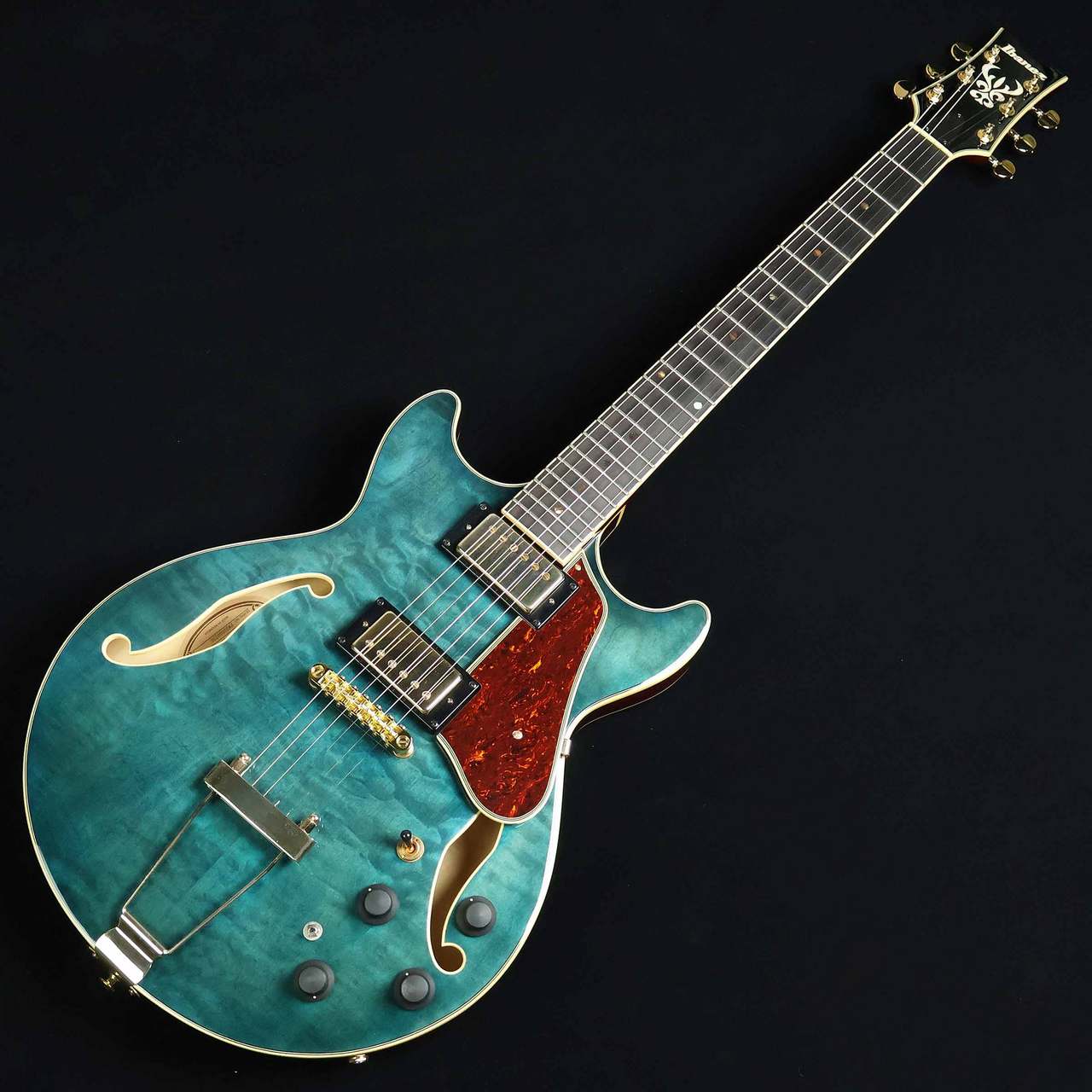 Ibanez AMH90QM TBL フルアコギター 【中古】（中古/送料無料）【楽器