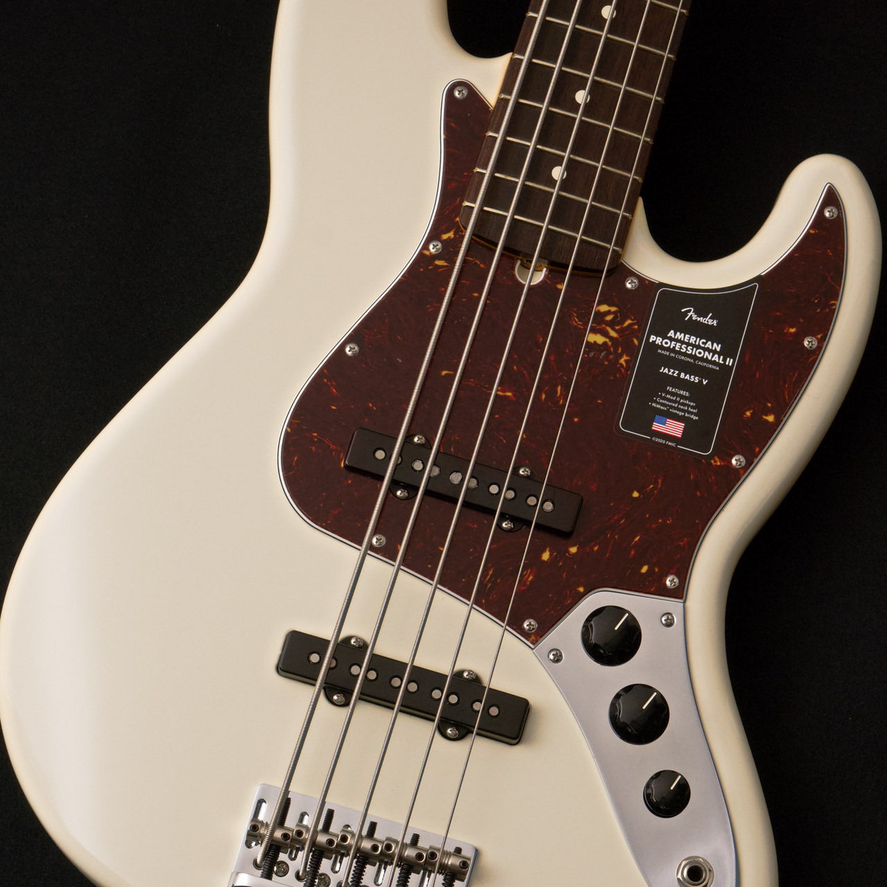 Fender American Professional II Jazz Bass V Olympic White【4.40kg