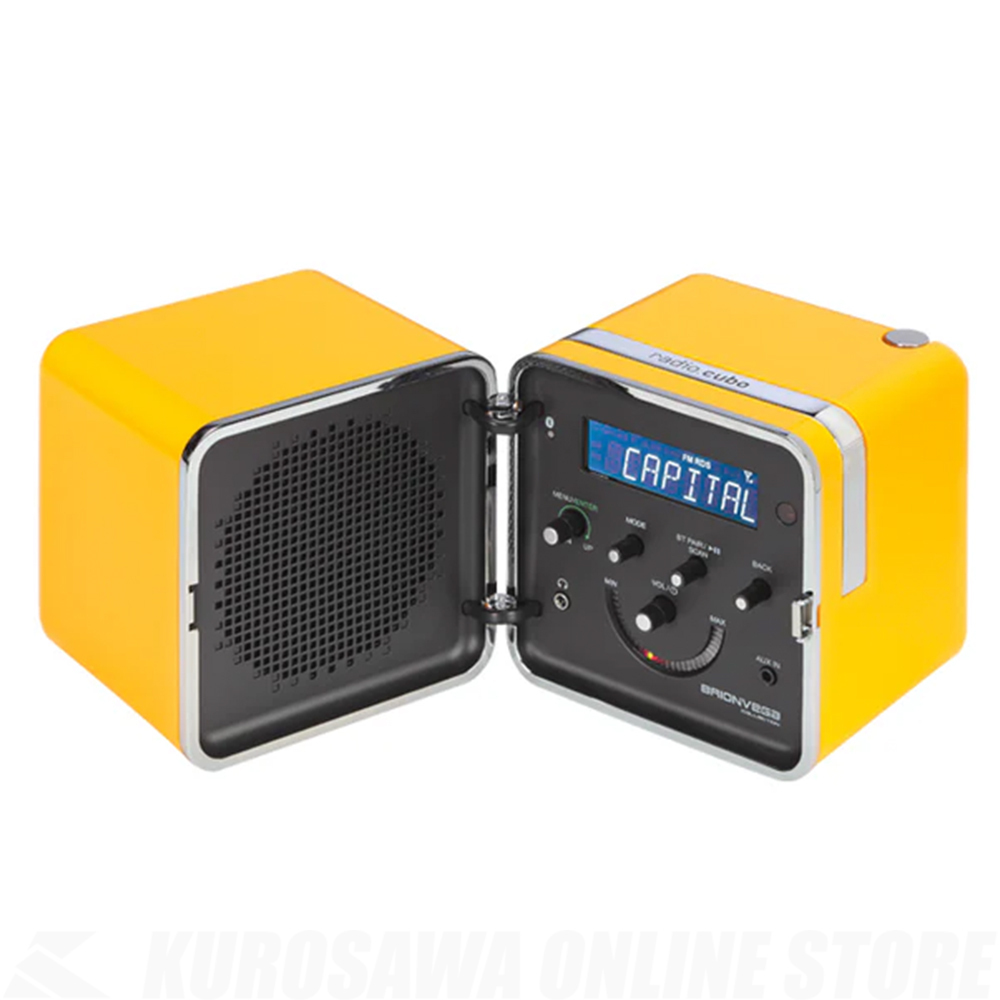 BRIONVEGA radio.cubo Yellow Sun[TS522D+S 50-GS-J BRIONVEGA radio.cubo Yellow Sun[TS522D+S 50-GS-J