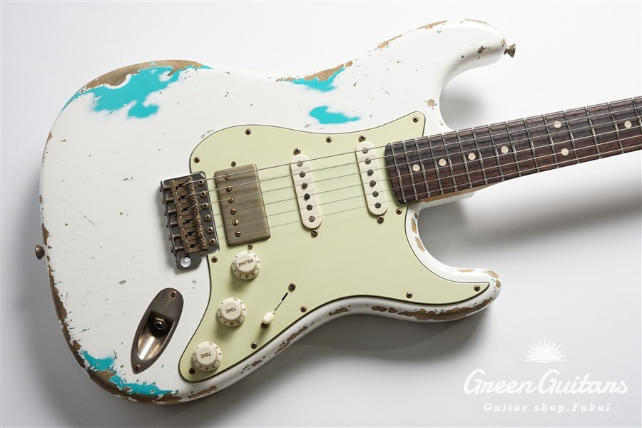 Xotic XSC-2 - Olympic White over Seafoam Green / Heavy Aged