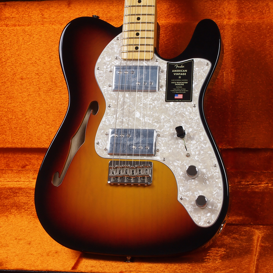 Fender American Vintage II 1972 Telecaster Thinline Maple 