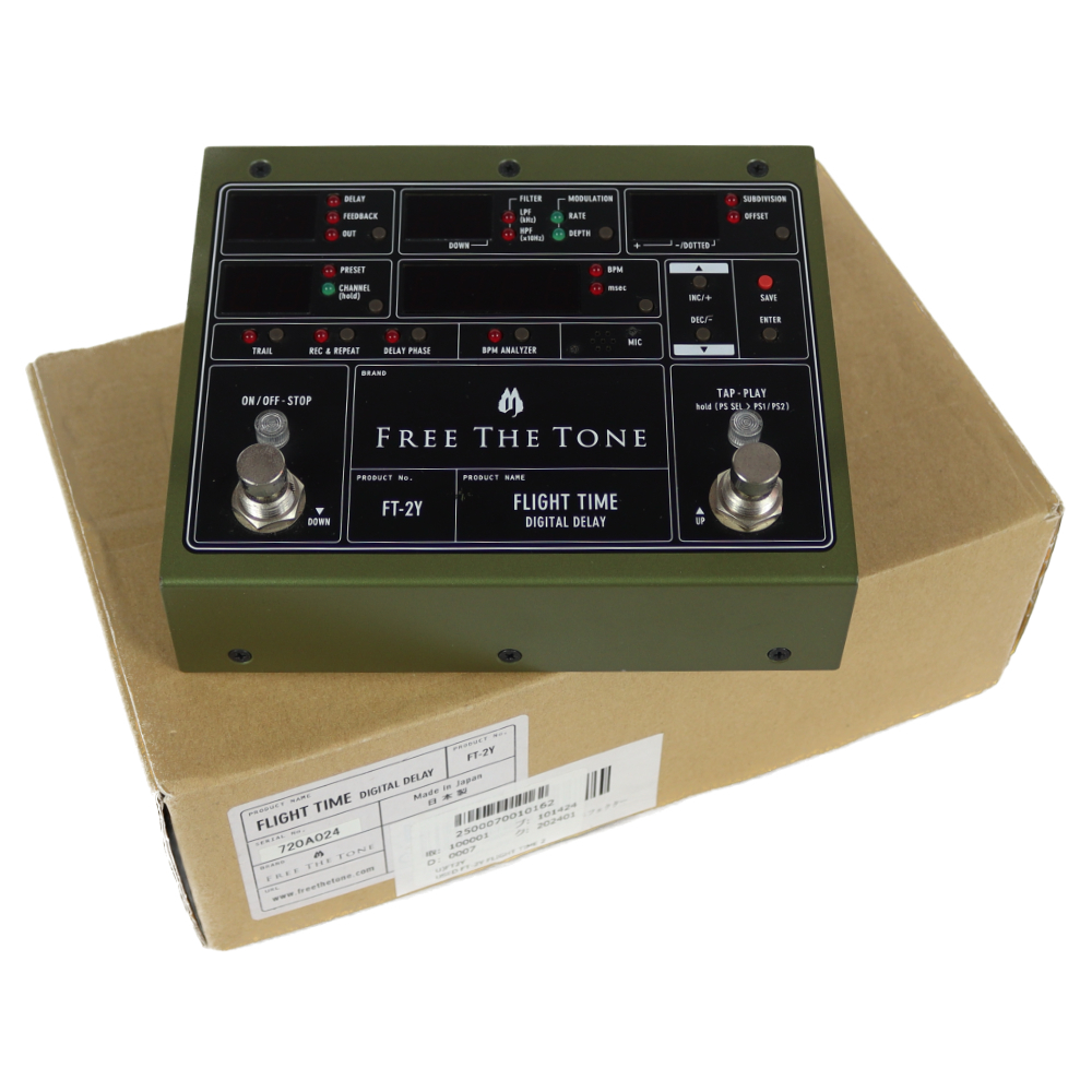 Free The Tone 【中古】 デジタルディレイ エフェクター Free The Tone FT-2Y FLIGHT TIME DIGITAL DELAY フリーザトーン