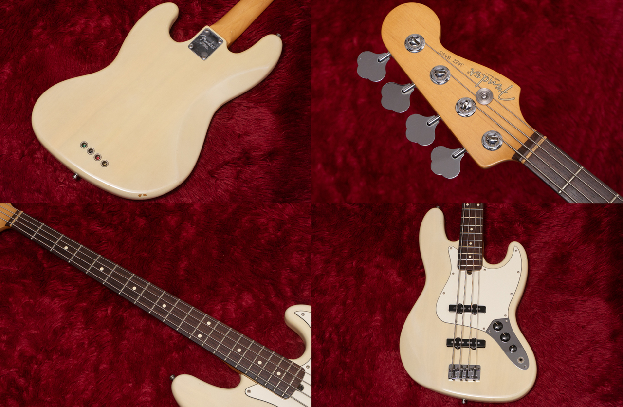 Fender American Standard Jazz Bass Ash White Blonde/R 2000