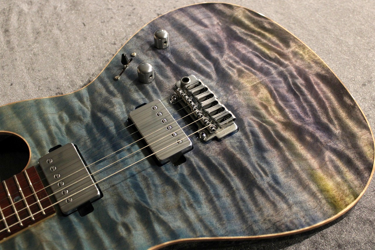 Sugi Custom Order DS496C 5A Quilt Maple/HM/Ash Sapphire #S240131