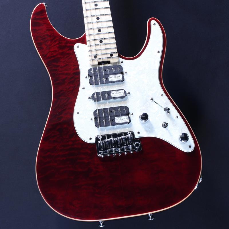 SCHECTER SD-2-24-AL-VTR (See-thru Red/Maple) #S2505064（新品 