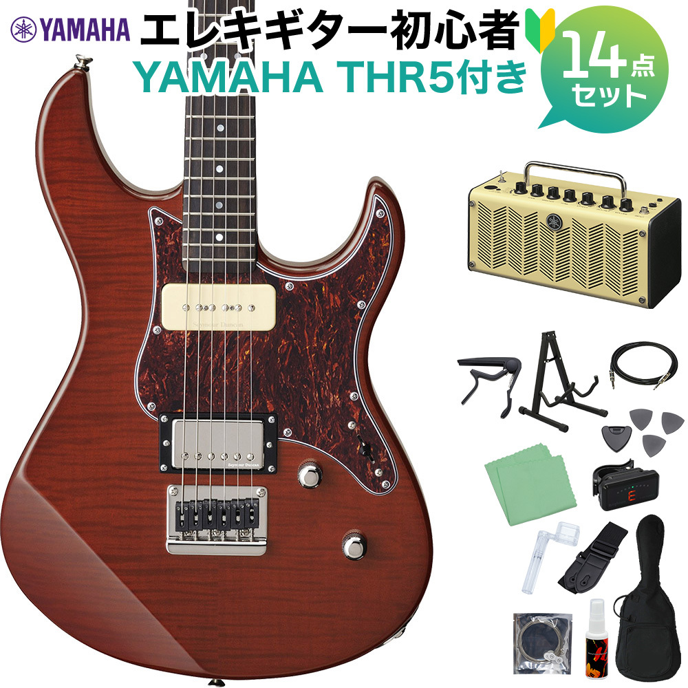YAMAHA PACIFICA611HFM RTB エレキギター初心者14点セット【THR5アンプ付き】 ルートビア