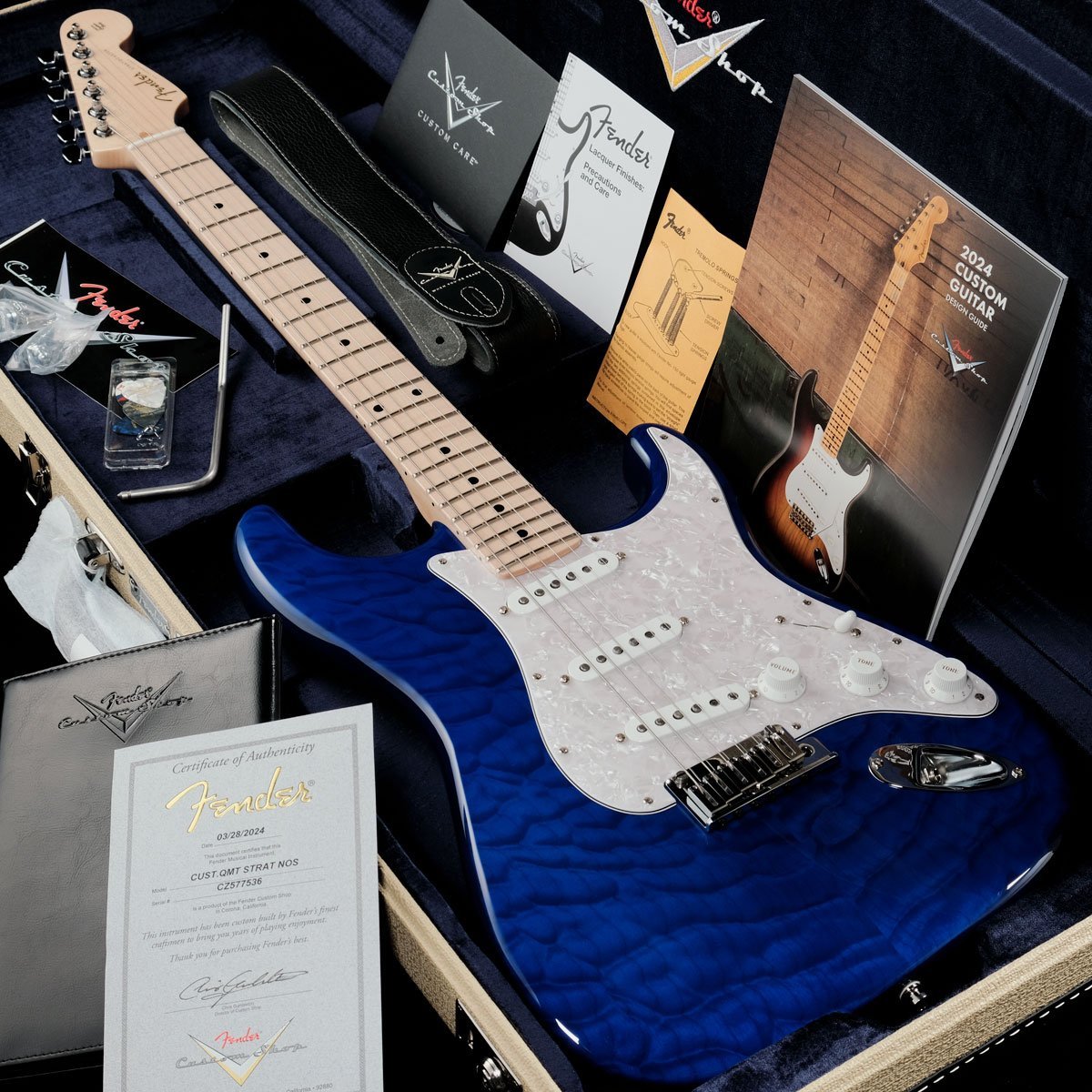 Fender Custom Shop Custom Built Custom Stratocaster NOS AA Quilt Cobalt  Blue Trans “別注モデル”【渋谷店】（新品/送料無料）【楽器検索デジマート】