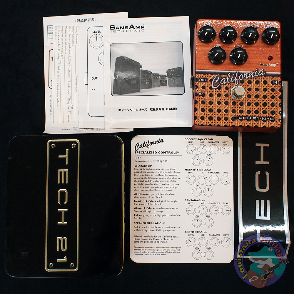 Tech21 SANSAMP　California　動作確認済み Tech 21 Geddy Lee MP40 Limited Edition Signature SansAmp