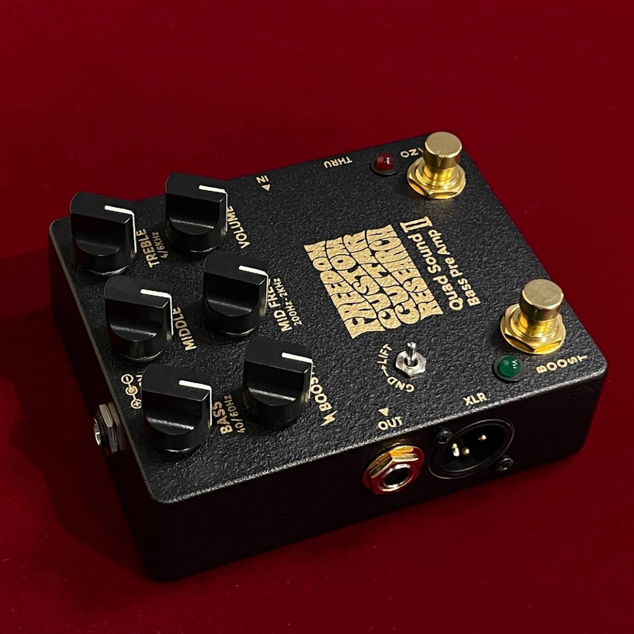 藤本　ベースプリアンプ Quad Sound-Bass Pre AMP FREEDOM CUSTOM GUITAR RESEARCH Quad Sound Bass Pre Amp II Limited