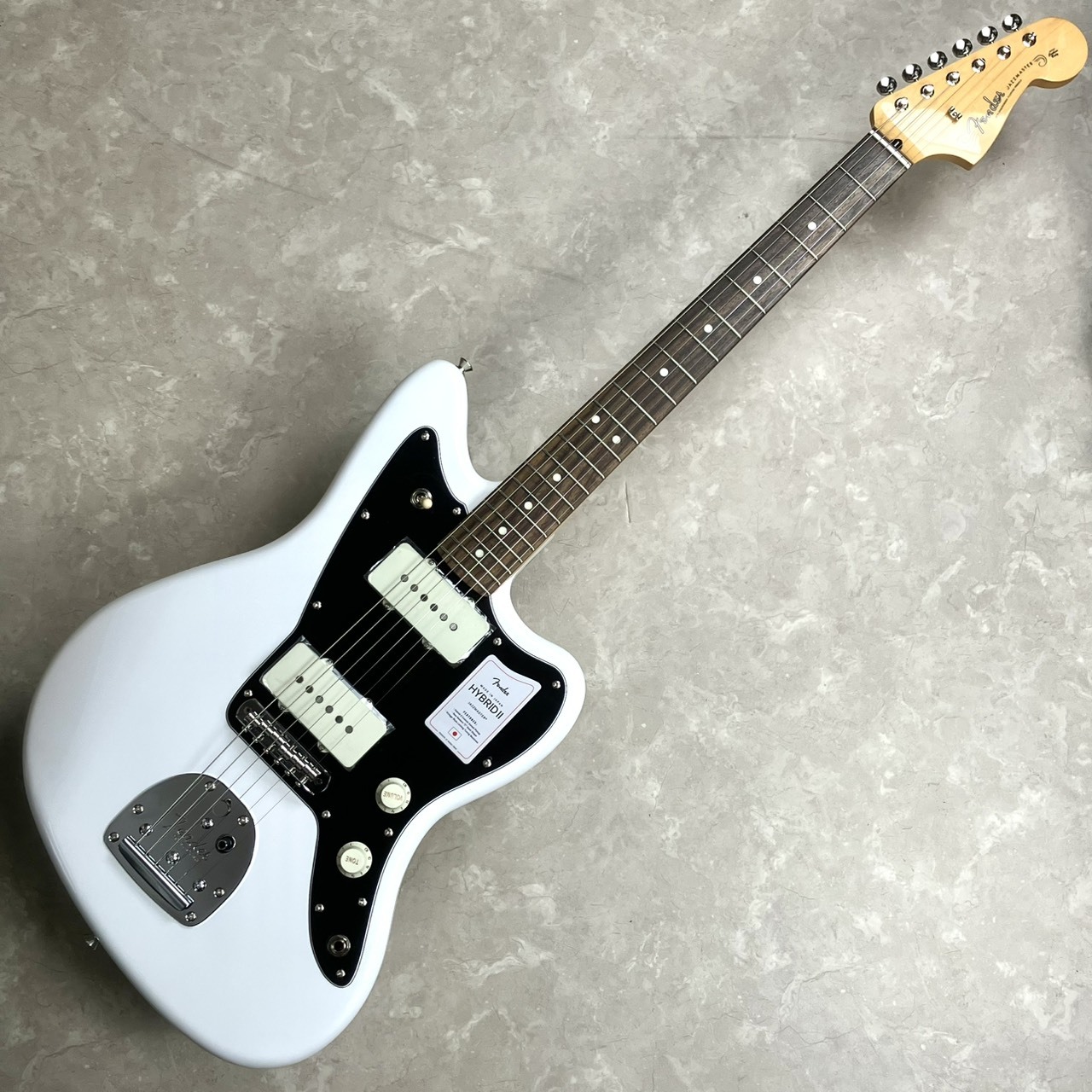 Fender HYBRID II Jazzmaster Rosewood Arctic White【現物画像