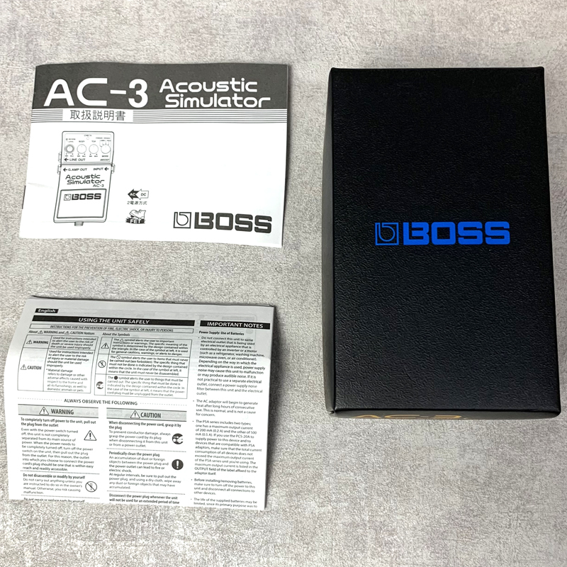BOSS AC-3 Acoustic Simulator 箱、付属品あり Amazon.com: BOSS AC-3 Advanced Acoustic Simulator Guitar