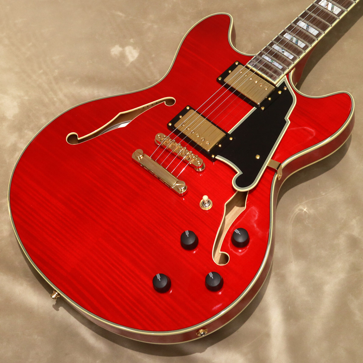 D'Angelico Excel Series Excel DC, Trans Cherry（新品/送料無料