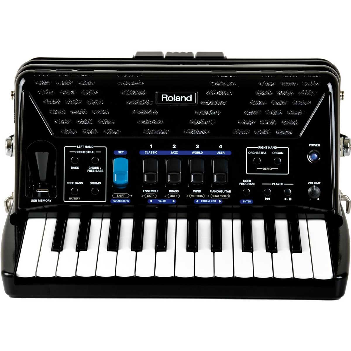 Roland V-Accordion FR-1X BK ブラック Vアコーディオン ピアノ鍵盤