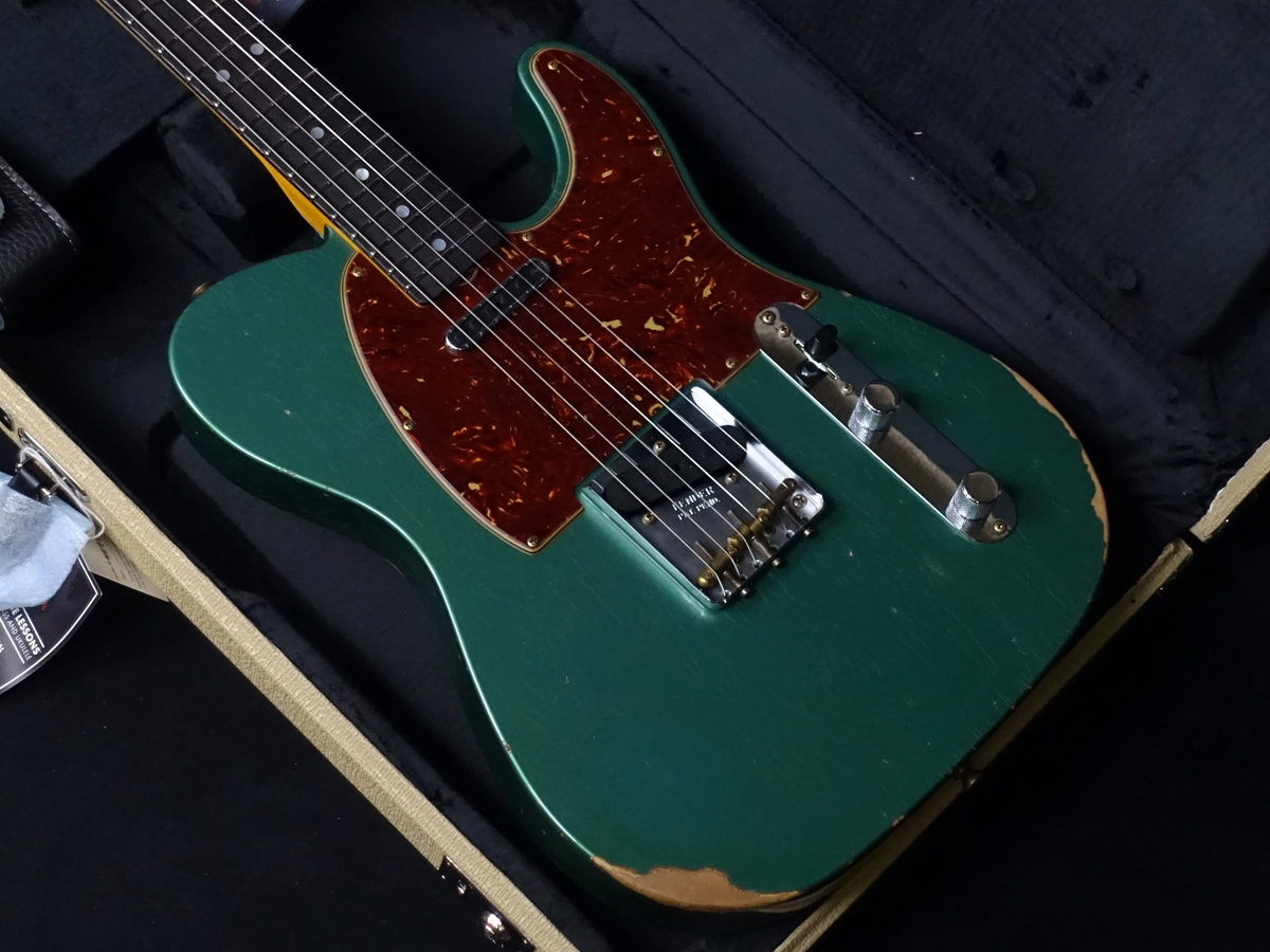 Fender Custom Shop Limited Edition 1964 Telecaster Relic Aged Sherwood  Green Metallic / Matching Head（新品）【楽器検索デジマート】