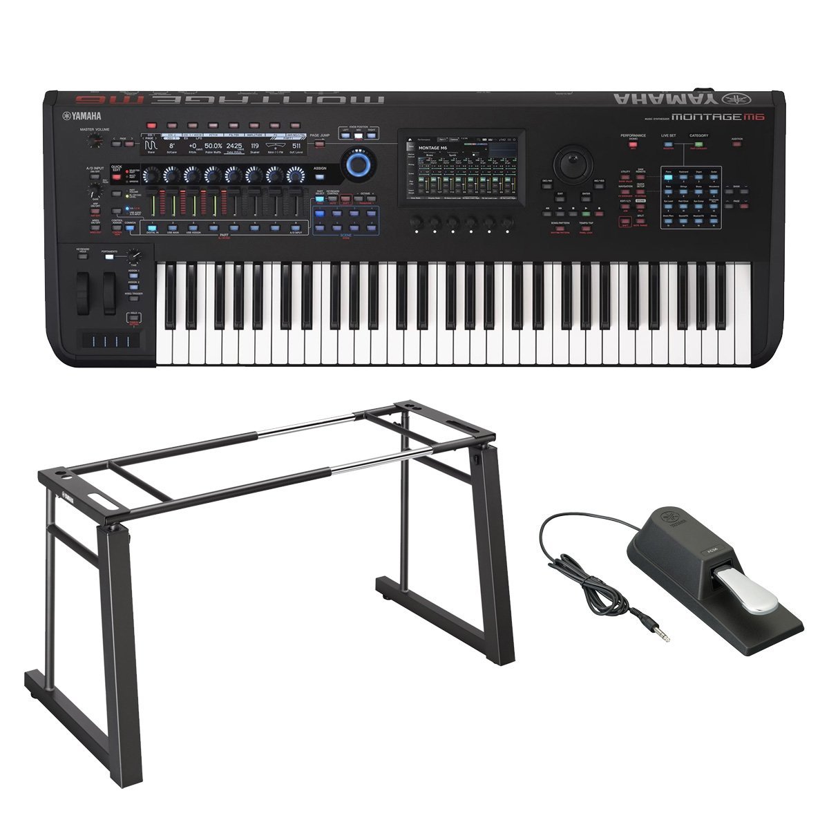 YAMAHA MONTAGE M6 61鍵 FSX鍵盤 ［LG-800＆FC3Aセット］【御茶ノ水