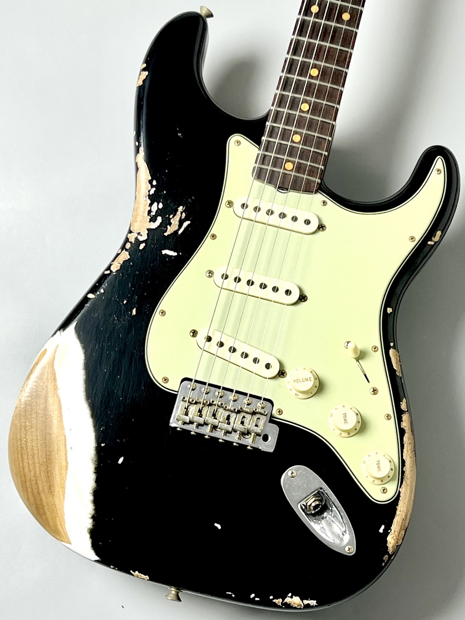 Fender Custom Shop 1960 Stratocaster Heavy Relic - Aged Black Over