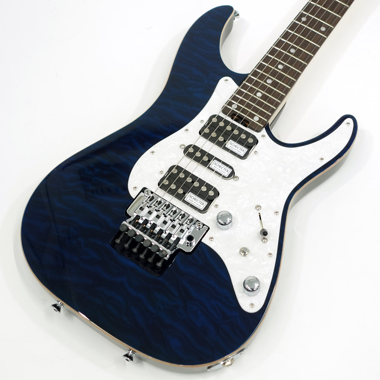 schecter sd-Ⅱ switchroo仕様 SCHECTER SD-2-24-AL / See-Thru Blue / Rosewood Fingerboard