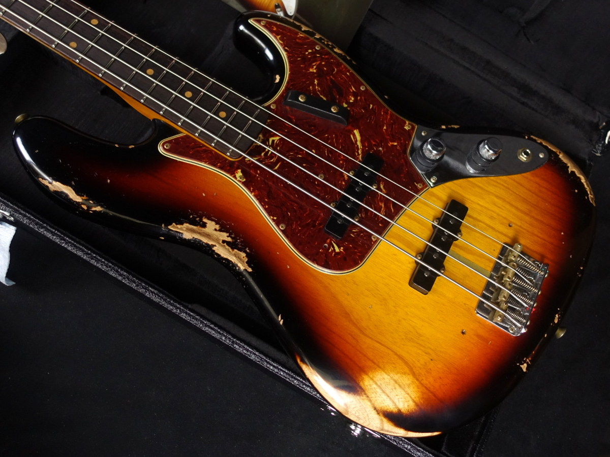 Fender Custom Shop 1961 Jazz Bass Heavy Relic Super Faded Aged 3-Color  Sunburst（新品）【楽器検索デジマート】