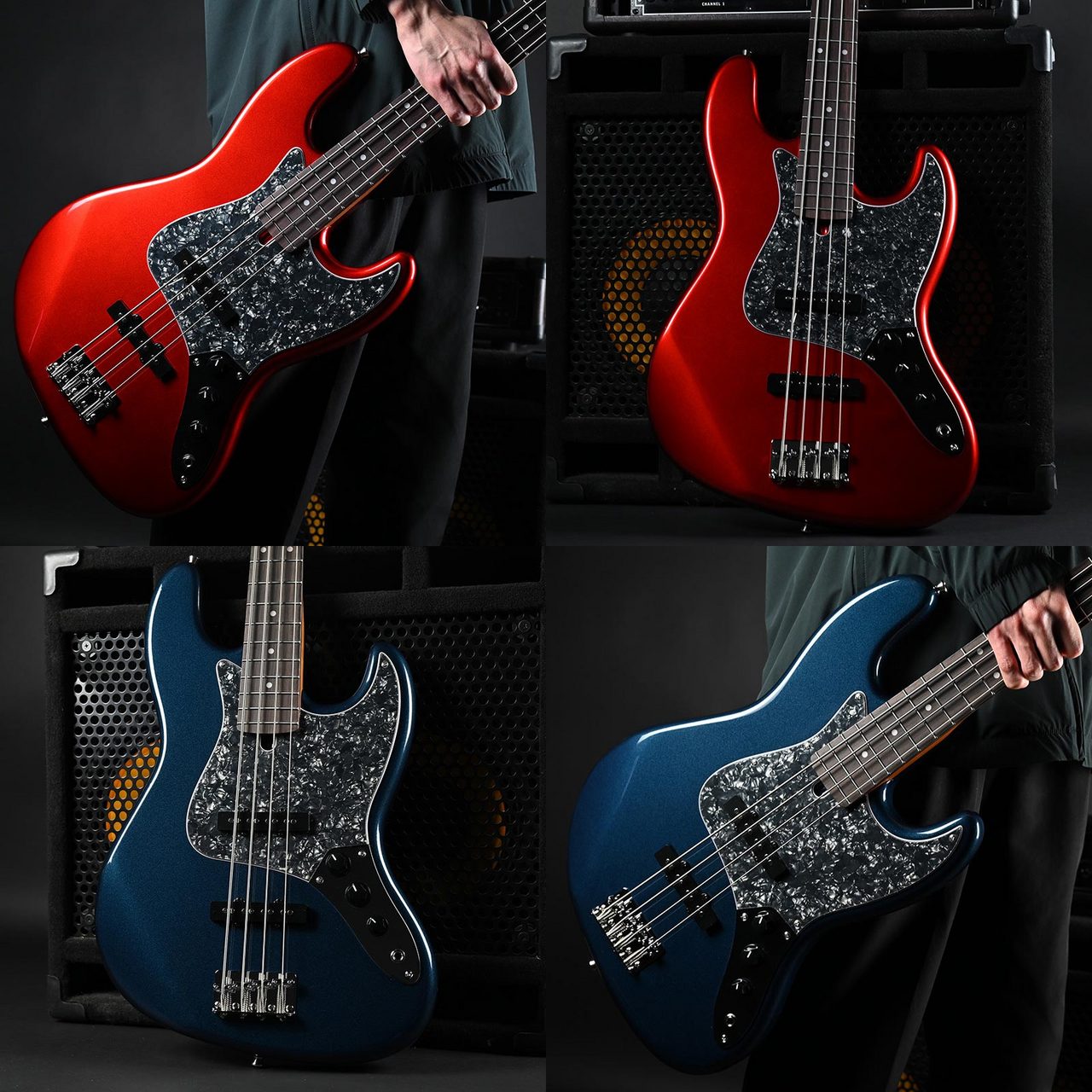 Bacchus BJB-1-RSM/R-BPPG DLPB 初心者12点セット 充電式ミニアンプ付