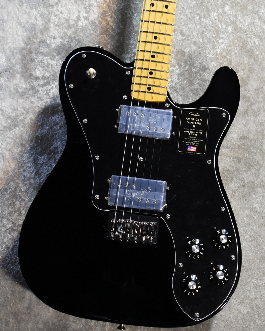 Fender American Vintage II 1975 Telecaster Deluxe Black #V16384