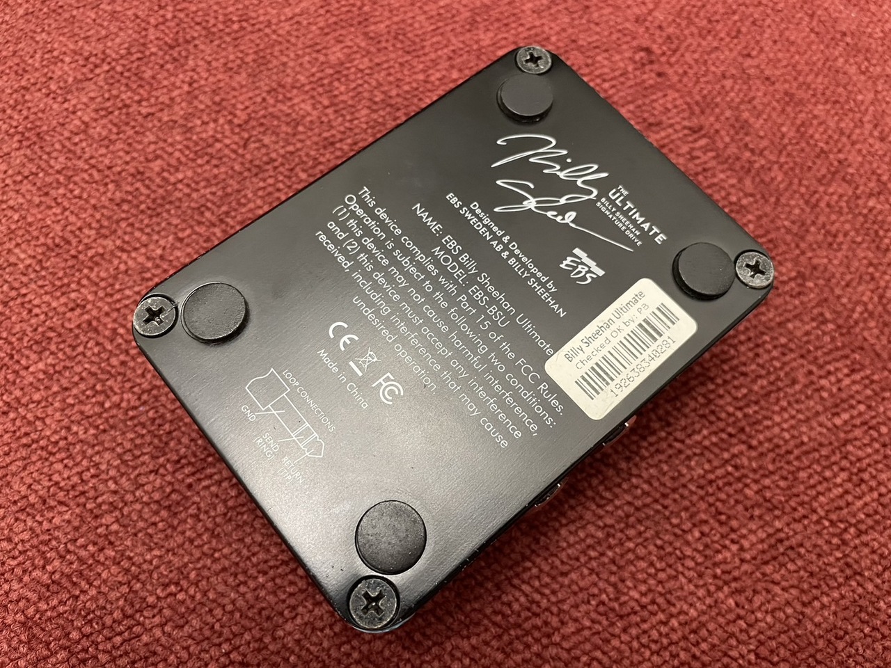 EBS Billy Sheehan Ultimate Signature Drive（中古/送料無料