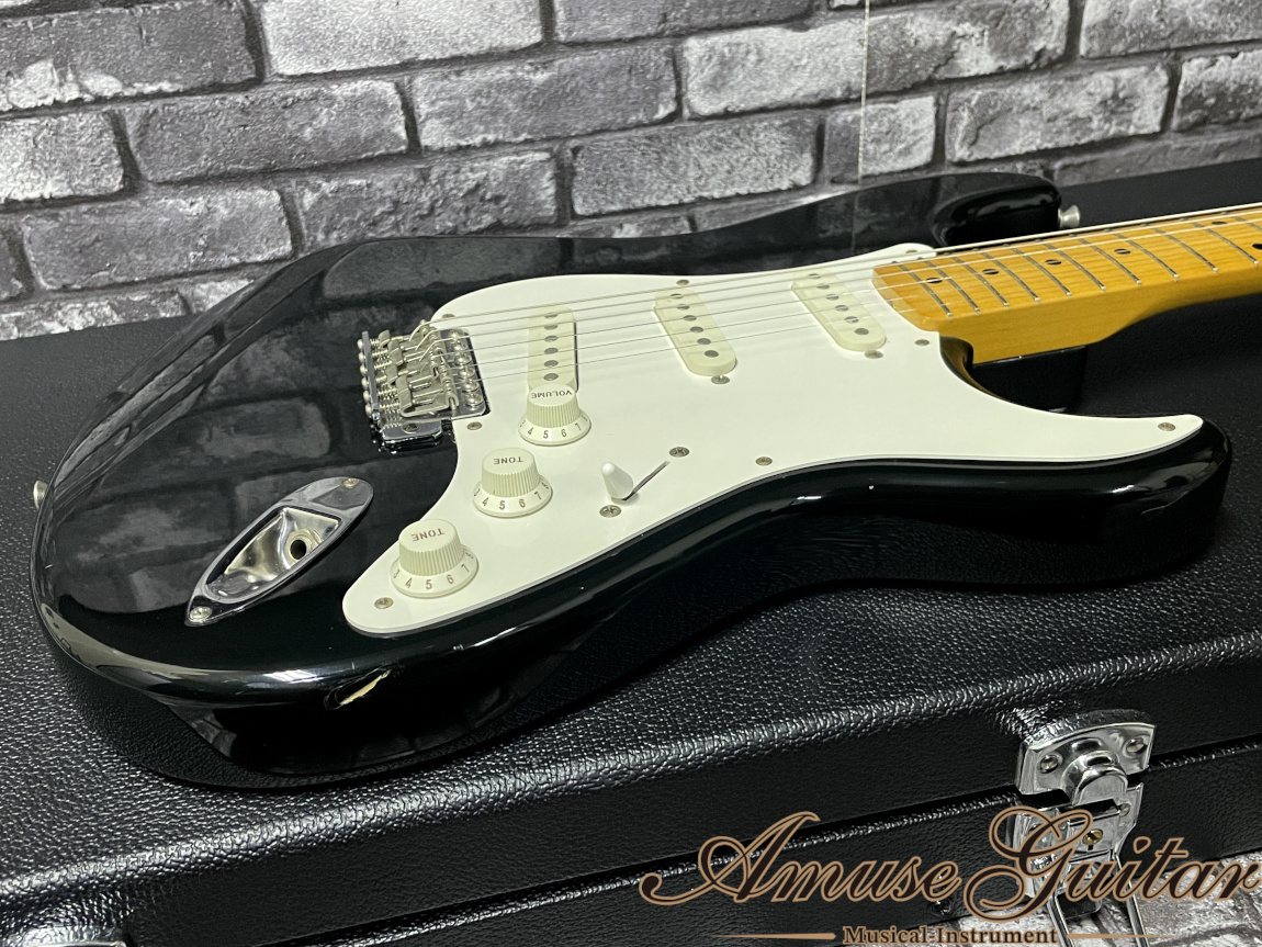 Fender Japan ST-57 # Black 1993~1994年製【FUJIGEN Factory Made】w/Fender Logo  Soft Case 3.39kg（中古）【楽器検索デジマート】