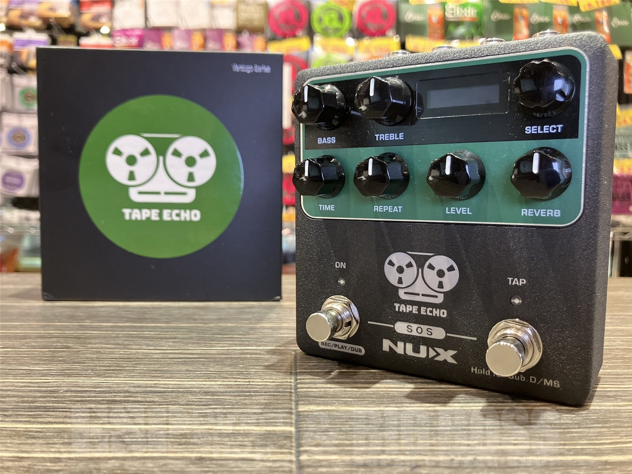 NUX SOS Tape Echo テープエコー NUX TAPE ECHO - 伝説的名機「RE-201 Space Echo」をモチーフに設計