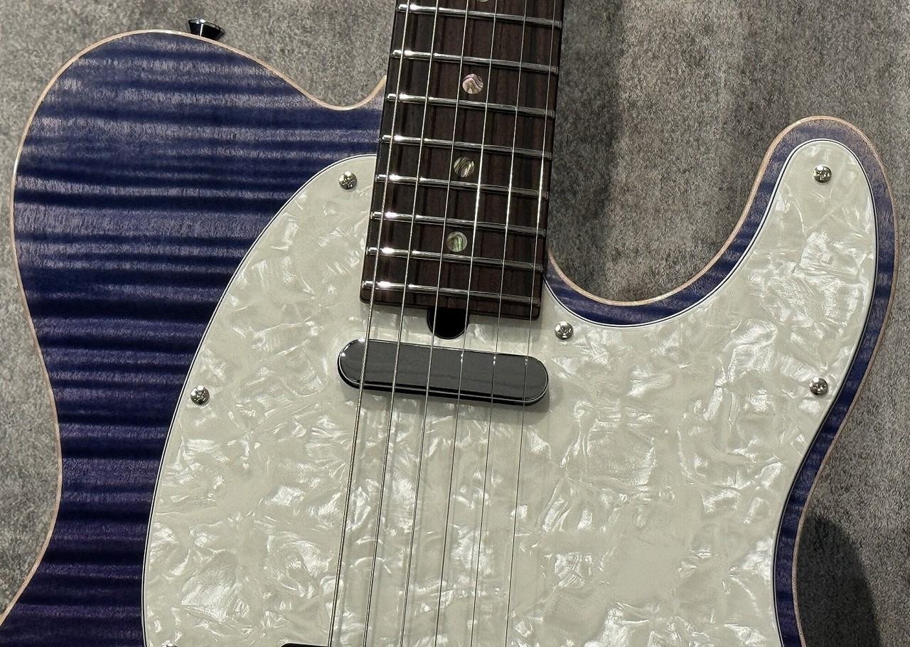 ギター T's Guitars TL-22 Flame Top T's Guitars TL-Classic 22 Purple Faded【3.3kgの軽量個体