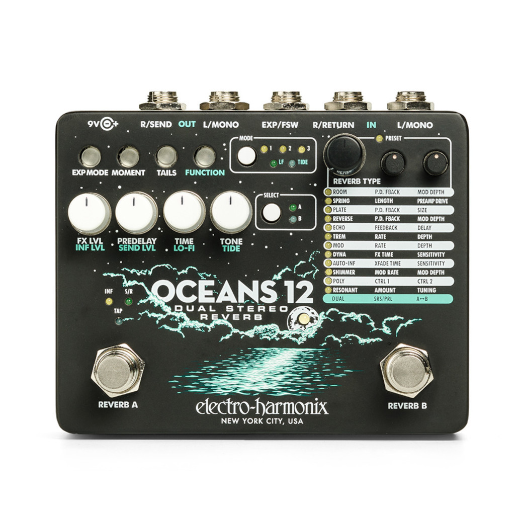 Electro-Harmonix Oceans 12 Dual Stereo Reverb