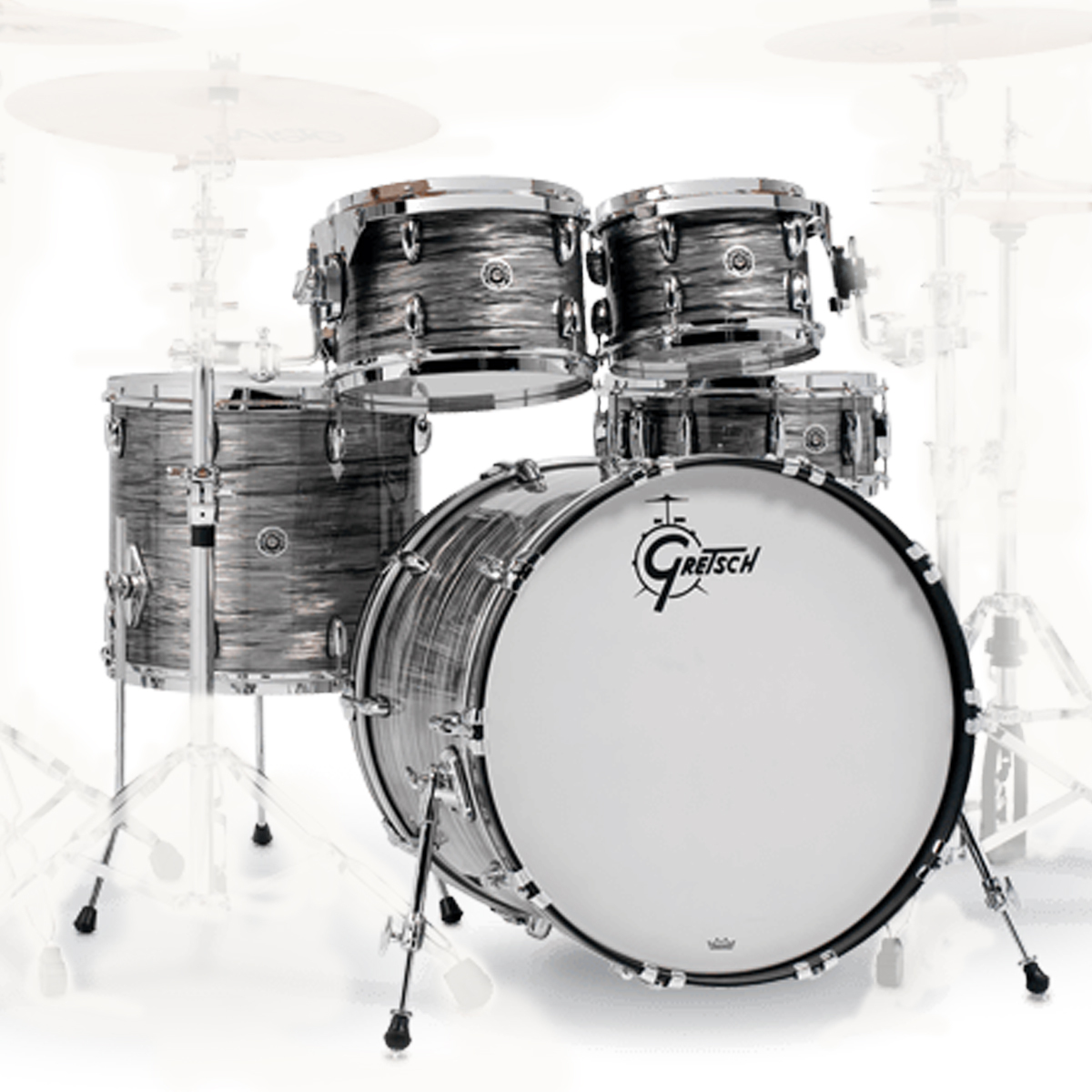 Gretsch GB-E8256-301 Brooklyn 22インチバスドラム5点キット #GRAY 