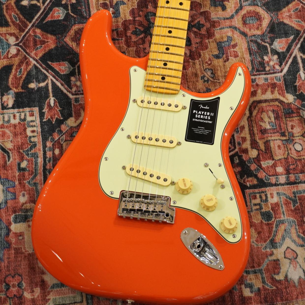 Fender Player II Stratocaster, Maple Fingerboard, Rallye Orange