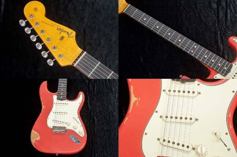 Fender Custom Shop LTD 63 Stratocaster Heavy Relic Aged Fiesta Red
