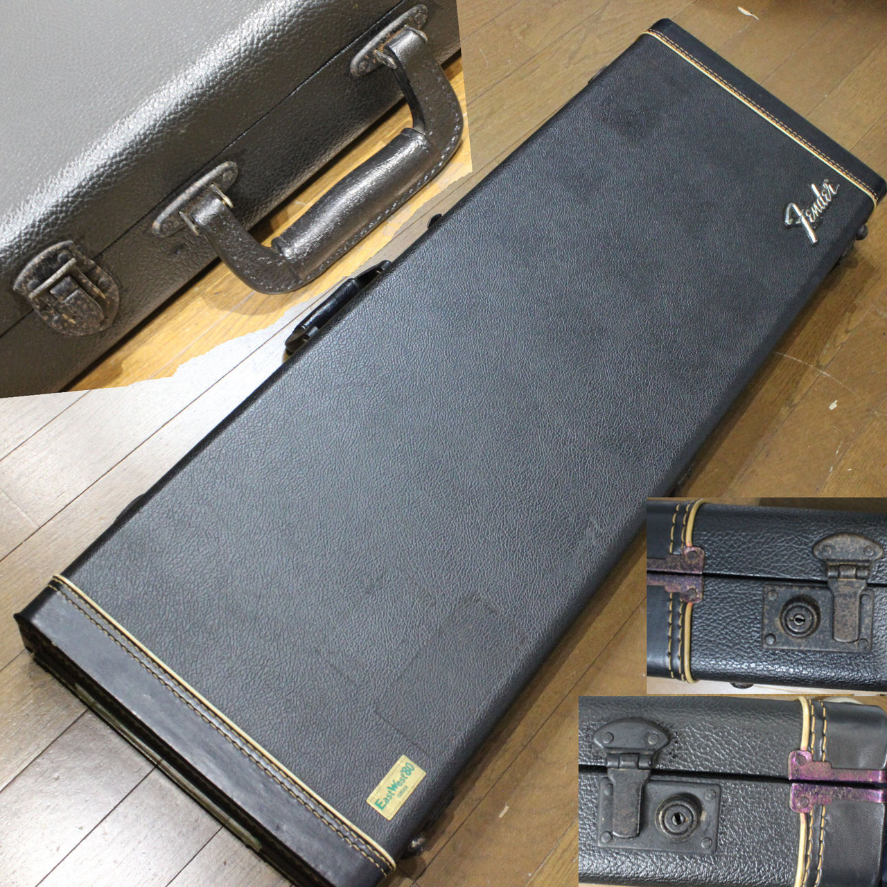 Fender Stratocaster BLACK 1ストリングスガイド フェンダー ストラト