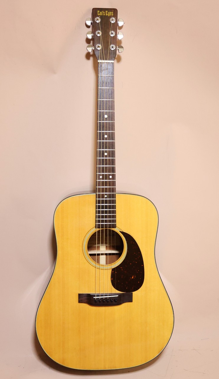 キャッツアイ　CE-400CF D-18コピーモデル　トップ単板 Cat's Eyes CE-400CF まさにCFマーチン ジュニアなサウンドが