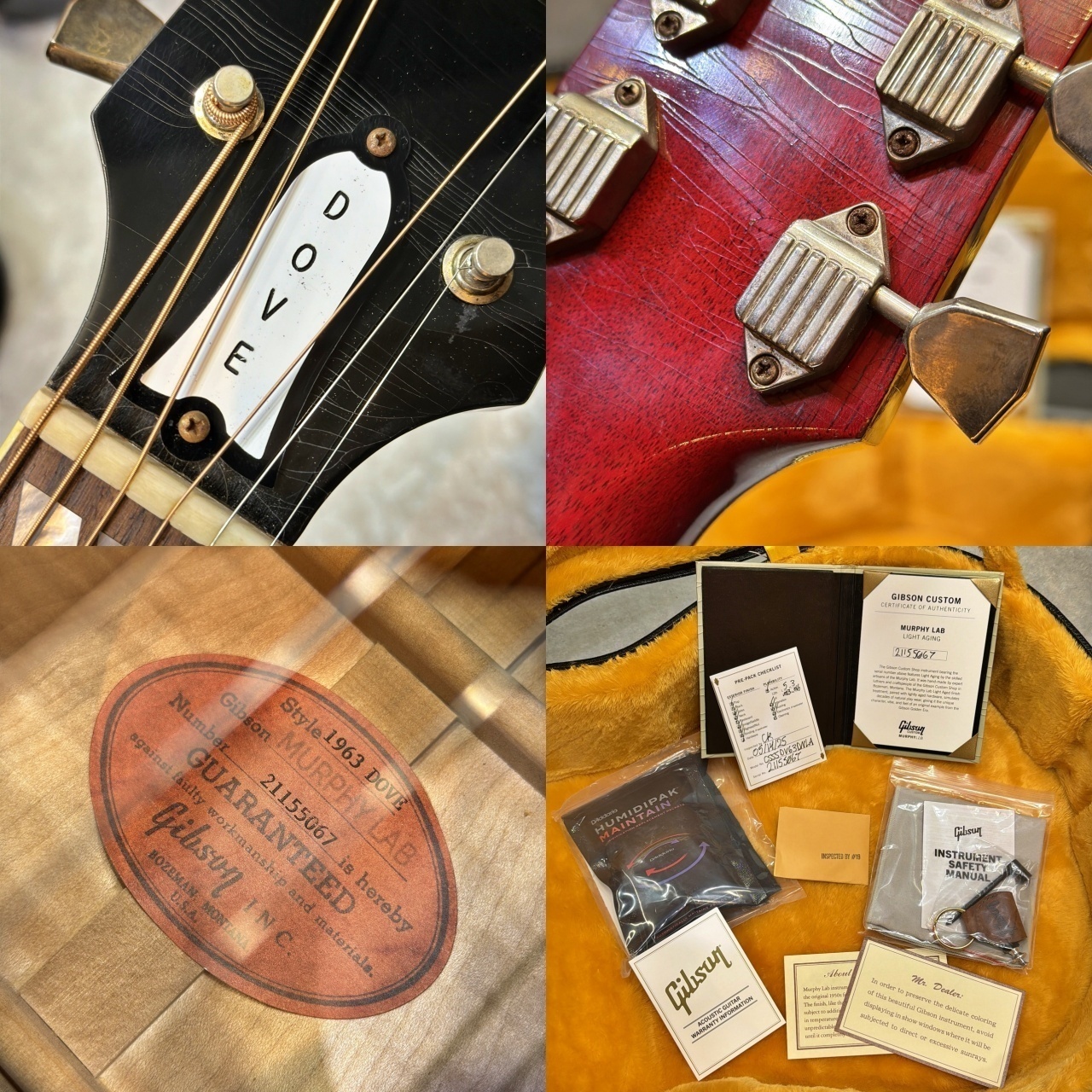 Gibson Custom Shop 【試奏動画あり】Murphy Lab 1963 Dove Light Aged
