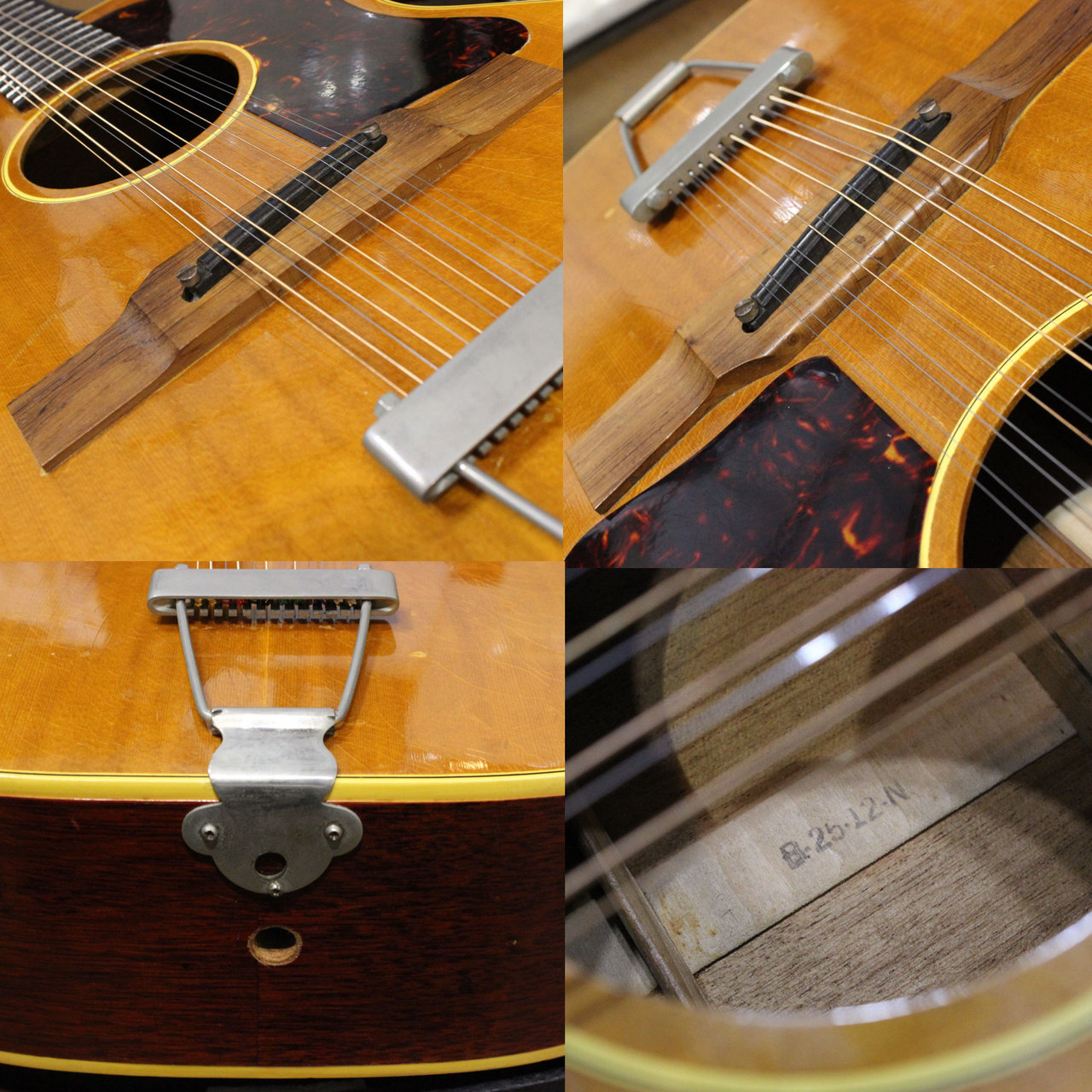 Gibson B-25-12N Trapeze tailpiece ギブソン 12弦 トラピーズテール