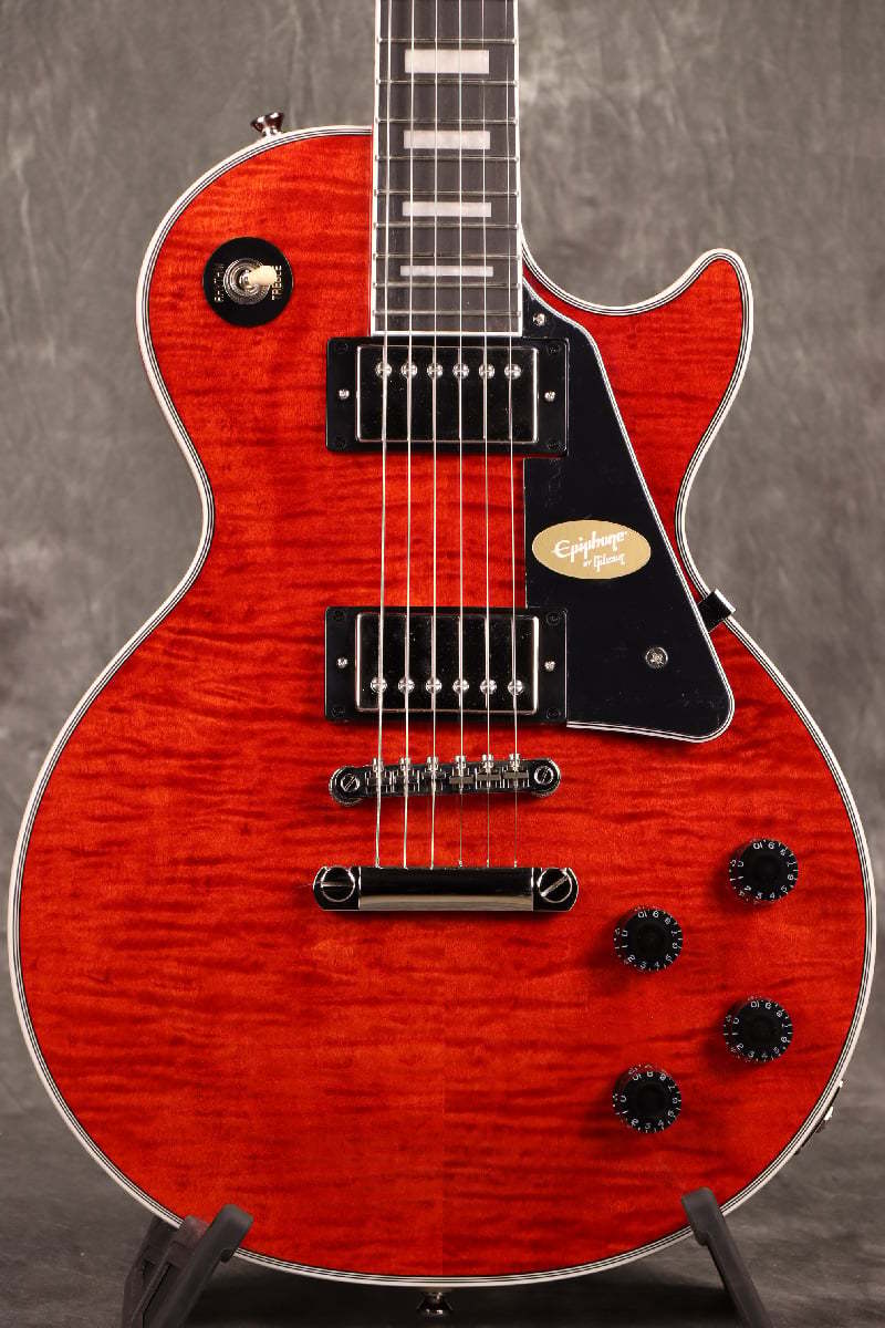 Epiphone Inspired by Gibson Les Paul Custom Figured Transparent