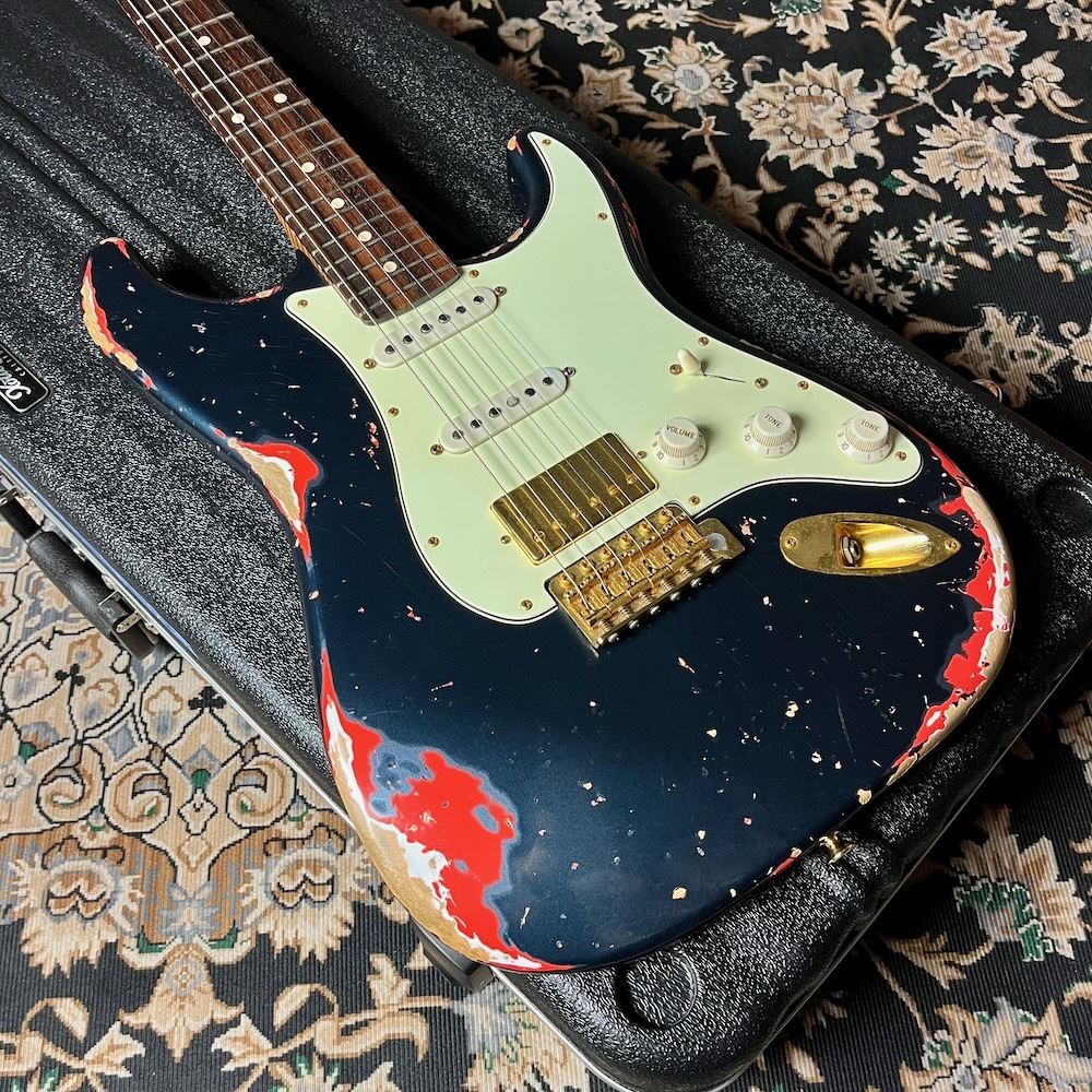 Xotic XSC-2 Master Grade NAMM Showモデル Xotic XSC-2 Master Grade Neck / Mercedes Blue over Fiesta Red
