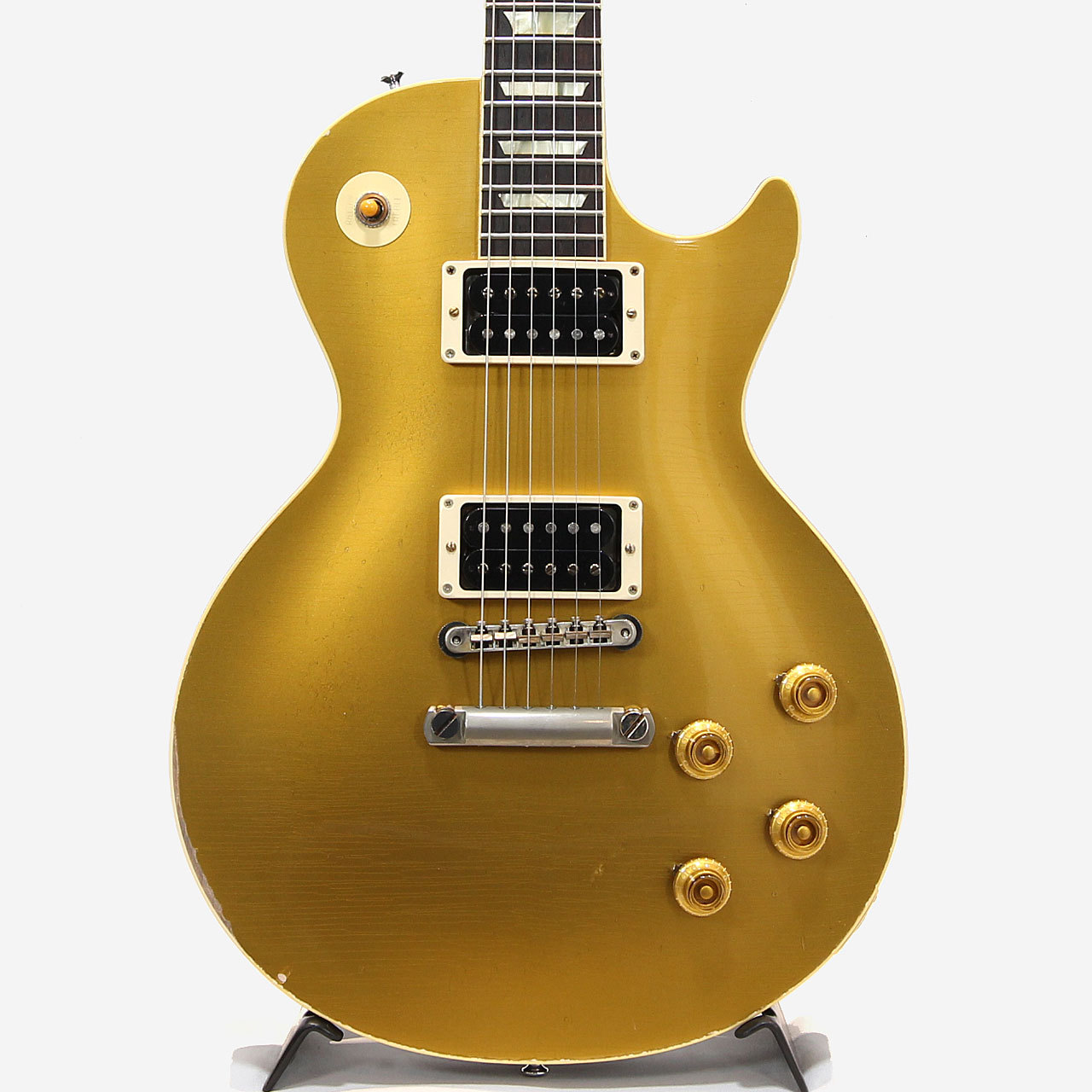 ギター Gibson Custom Shop 1957 Les Paul Custom Gibson Custom Shop - 1957 Les Paul Custom Reissue 3-Pickup
