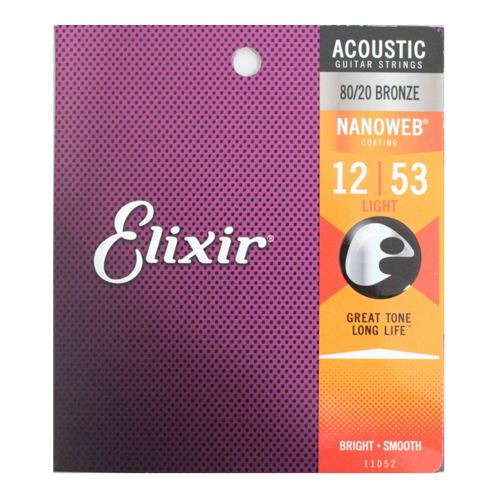 Elixir エリクサー 11052/ACOUSTIC NANOWEB LIGHT/12-53