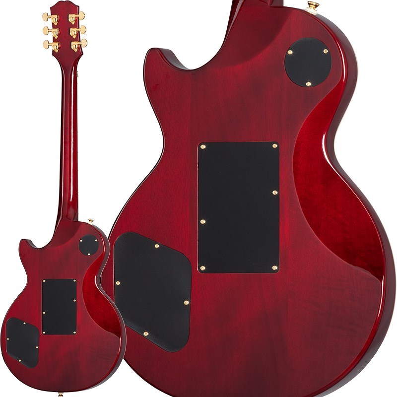 Epiphone Alex Lifeson Les Paul Custom Axcess Quilt (Ruby)（新品