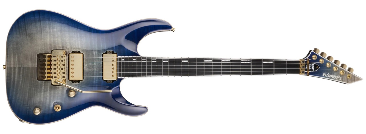 EDWARDS E-HORIZON-CTM 50TH Black Aqua Burst C / Blue Pearl Back