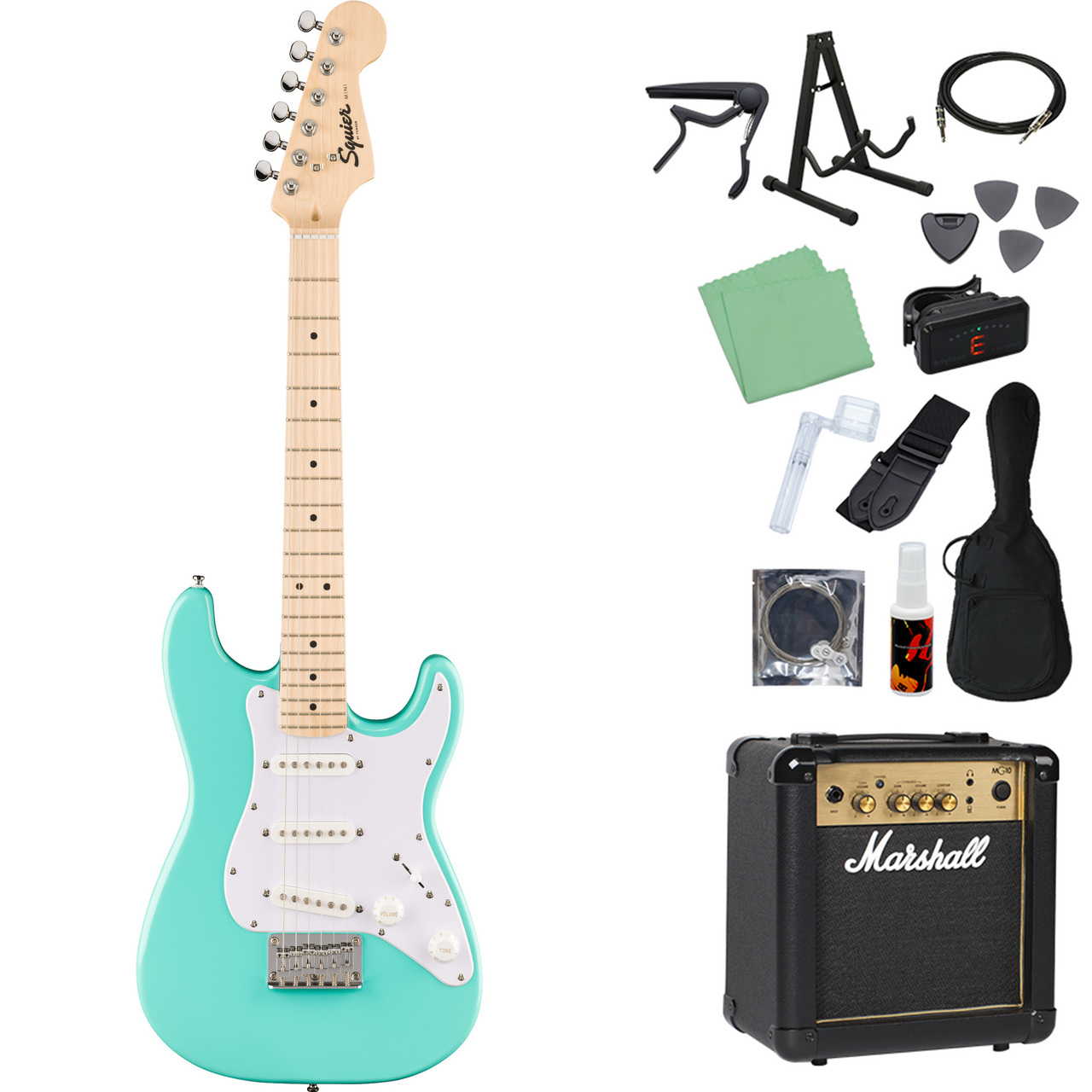 Squier by Fender Mini Stratocaster エレキギター初心者14点セット 